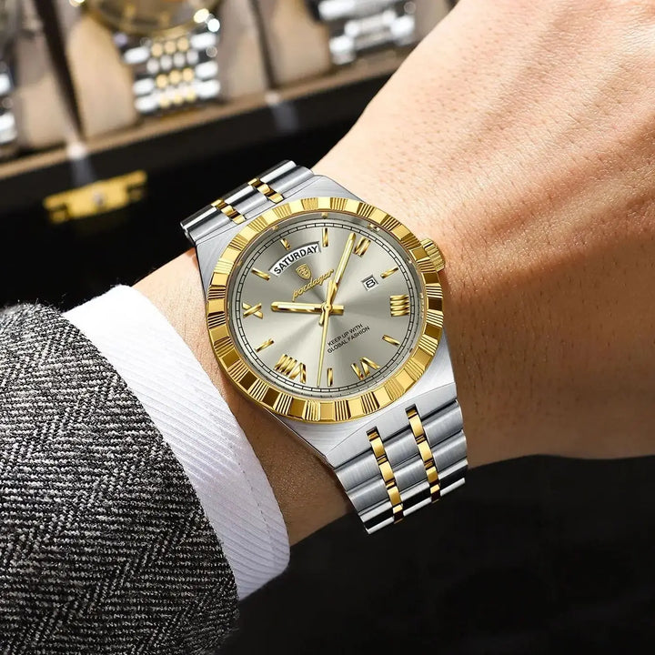 POEDAGAR Classic Lux® – Men’s Stainless Steel Watch