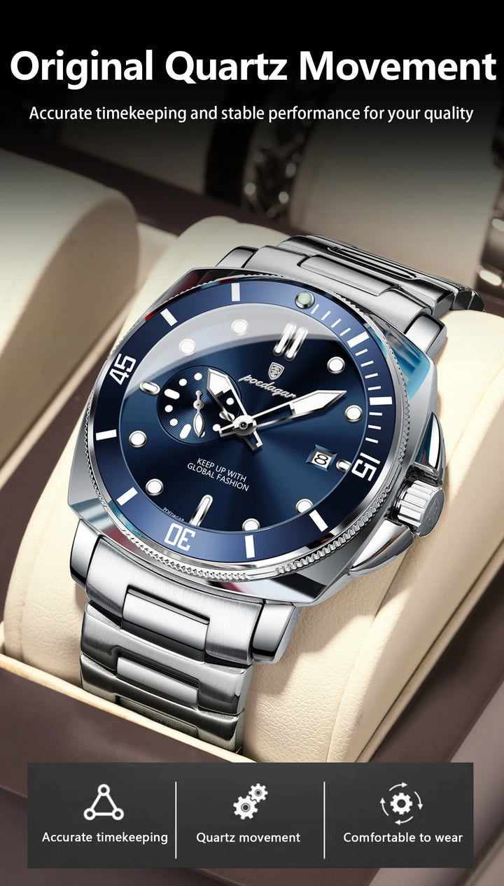POEDAGAR SportLux® – Men’s Waterproof Quartz Watch