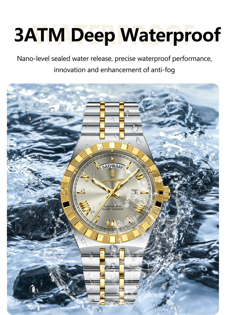 POEDAGAR Classic Lux® – Men’s Stainless Steel Watch