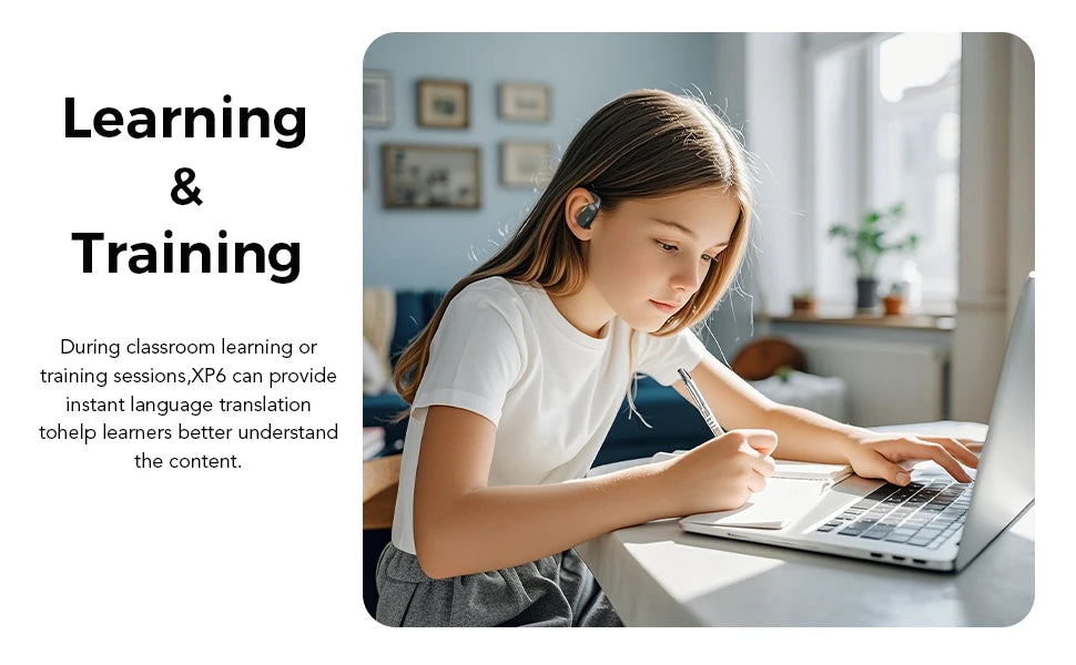 TalkPro XP6™ – Real-Time AI Translation Earbuds