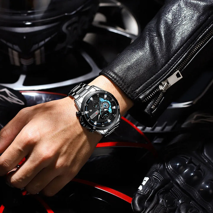 CURREN Stainless Steel Watches for Mens Creative Fashion