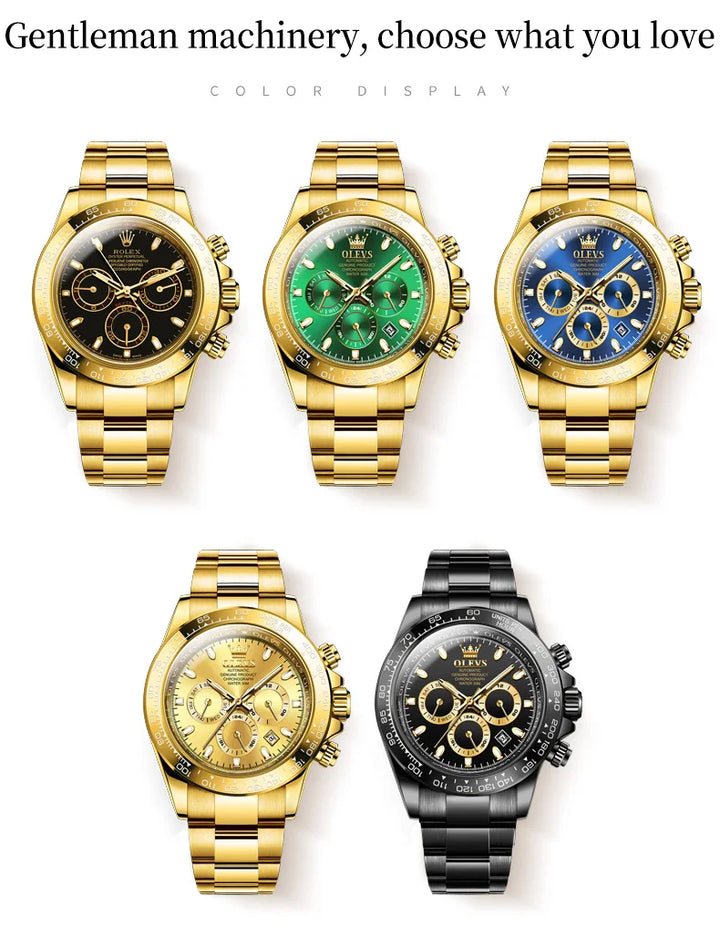 OLEVS 6638 Prestige Mechanical Automatic – Men’s Luxury Timepiece