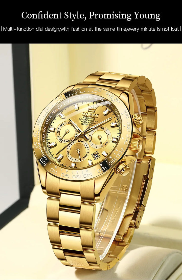 OLEVS 6638 Prestige Mechanical Automatic – Men’s Luxury Timepiece