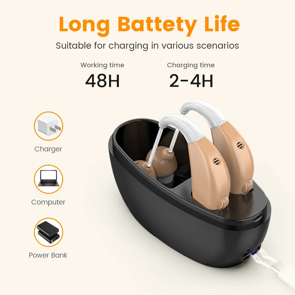 ClearTone™ Max – Portable Sound Amplifier with Magnetic Charging
