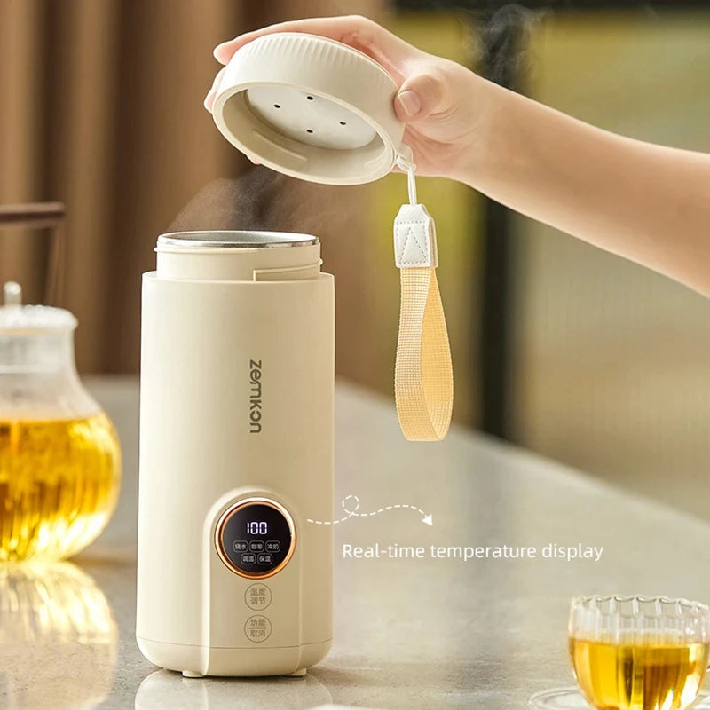 550ML Electric Kettle Travel Heating Cup Multifunctional Boiled Water Pot Smart Teapot Adjustable Temperature Kettles 220V