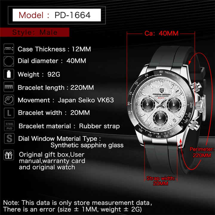 PAGANI DESIGN Prestige Automatic – Men's Sapphire Mechanical Timepiece
