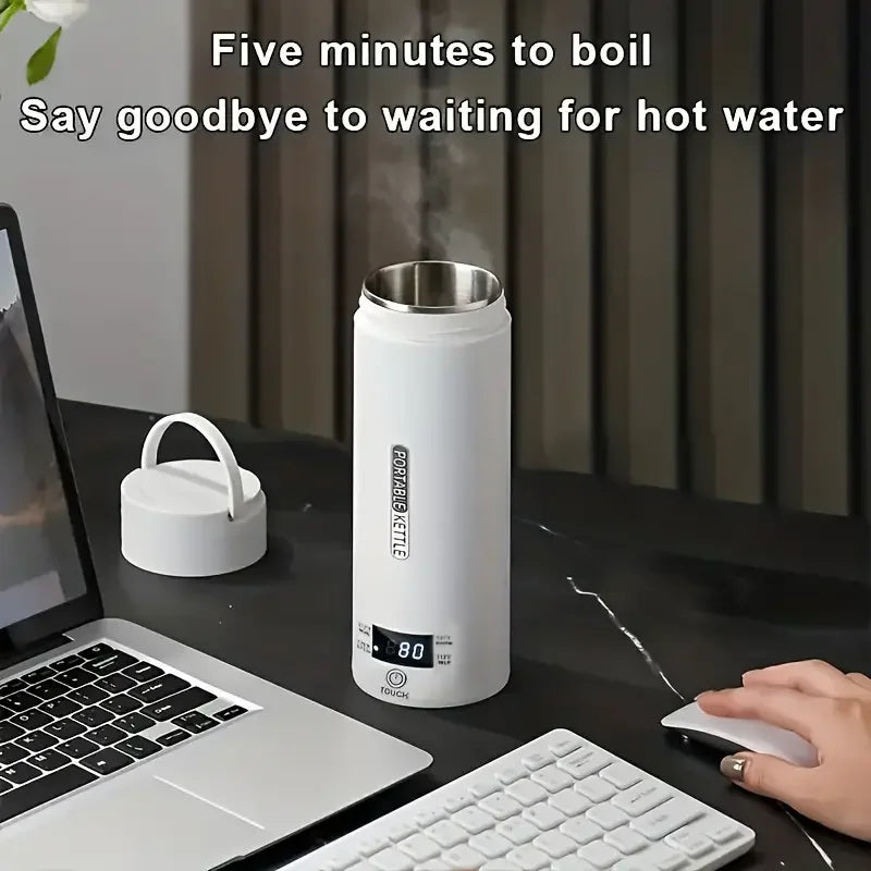 ThermaGo™ Ultimate Portable Kettle - 350ML Hot Water On-the-Go: From Formula to Coffee