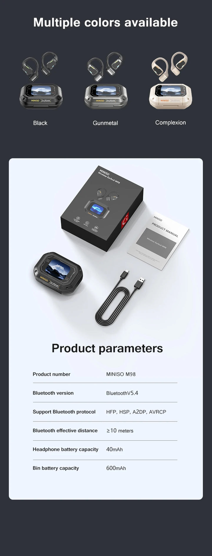 MINISO SmartTalk™  - Real-Time AI Translation Earbuds- 2025 Best Seller