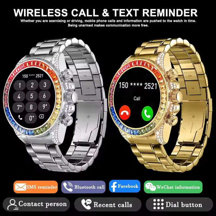 New For Rolex RI PRO Smart Watch Men AMOLED HD Outdoor Sports NFC GPS Compass Heart rate Waterproof Bluetooth Call Smartwatches