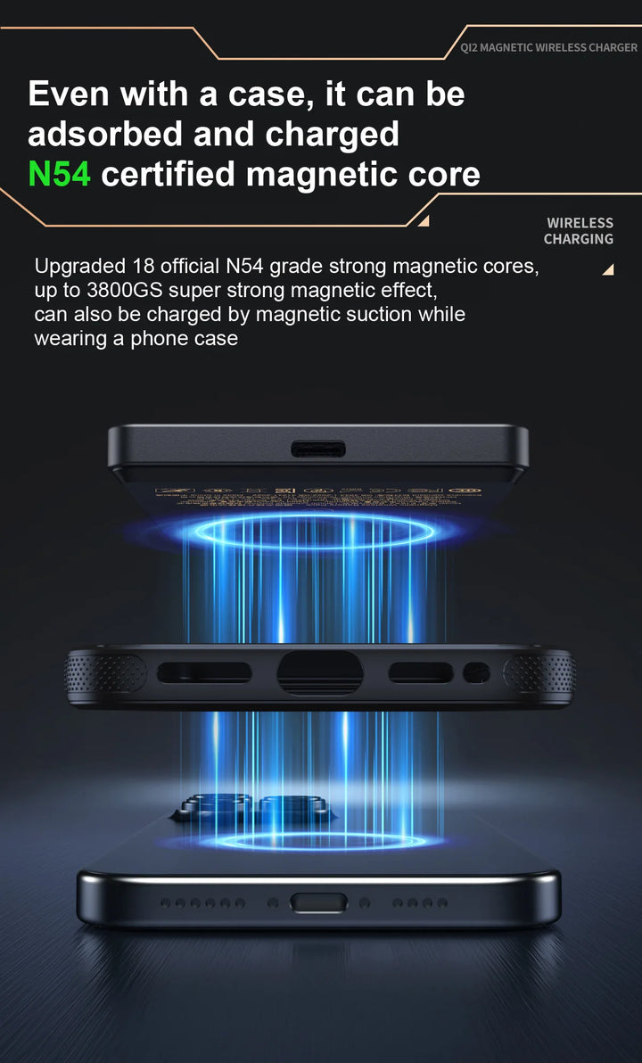 MagCharge Trio® – 3 in 1 Magnetic 15W Wireless Fast Charging Power Bank