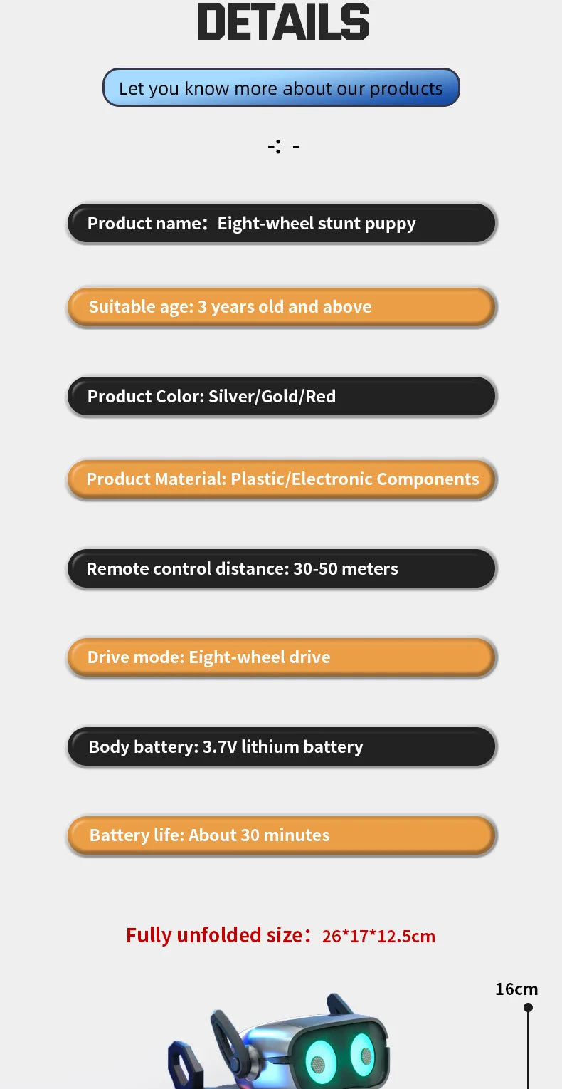 AI Smart Gesture RC Robot Dog®