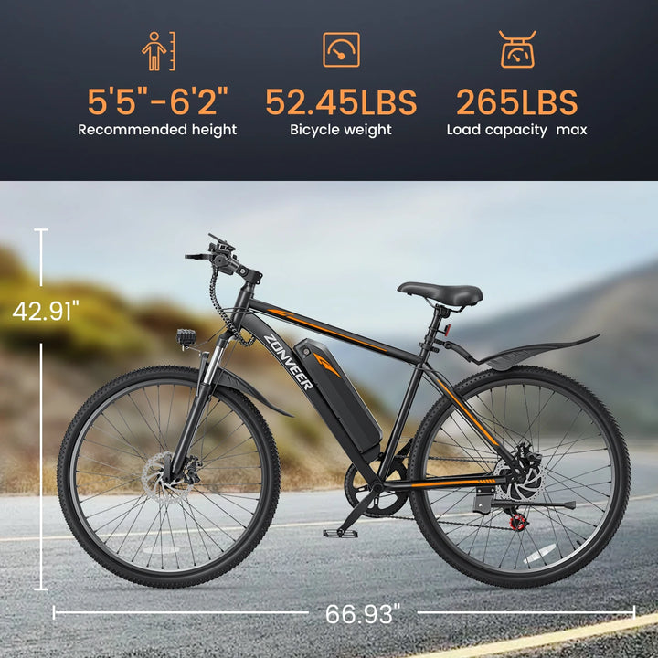 M26 ThunderGlide Pro 1000 – Ultimate City Power E-Bike - 1000W Peak Motor 360WH Lithium Battery