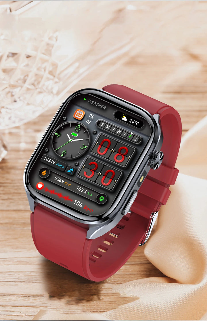 2025 New AI Intelligent ECG Health Smartwatches Men Blood Lipids Uric Acid Heart Rate 2.5D Dynamic UI Bluetooth Call Smart Watch