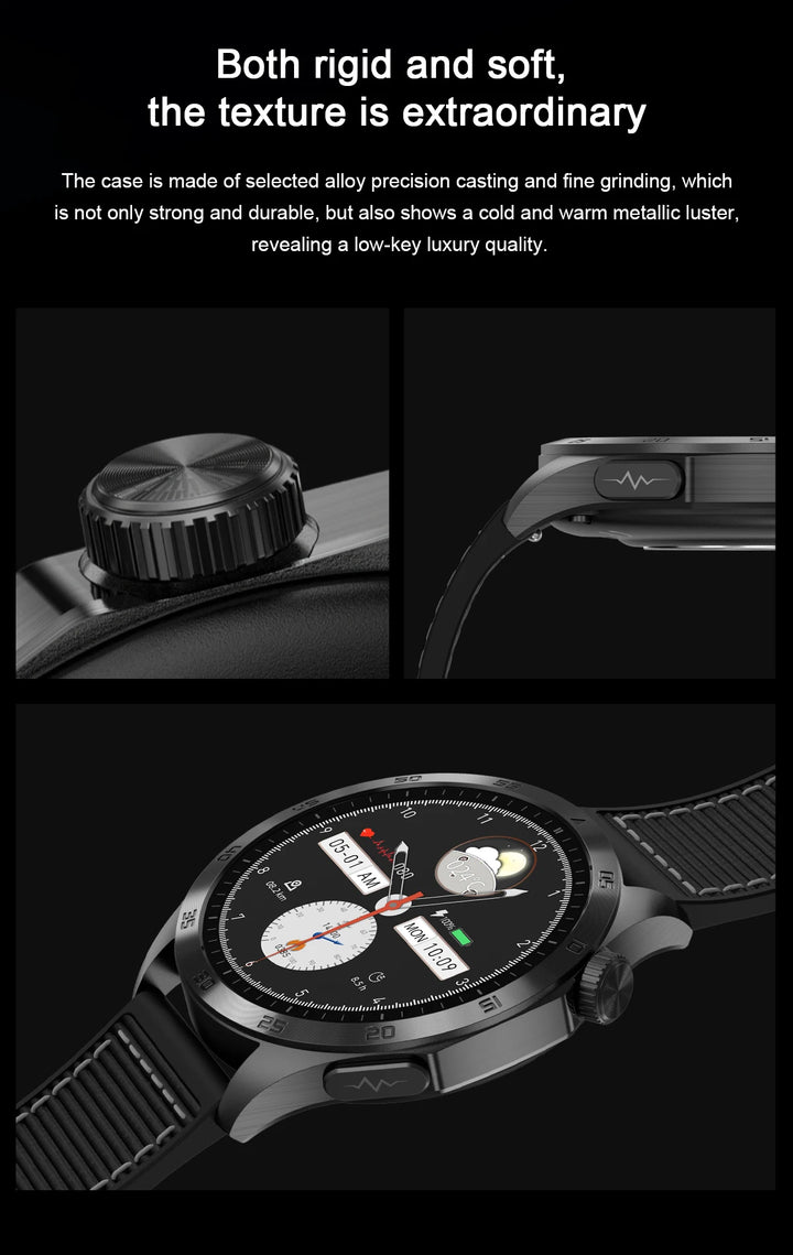Ultra AI health watch gen 4- 1.43 inch Amoled HD Large Screen ECG Measurement Health Monitor BT Call Sport Fitness Tracker Smartwatch