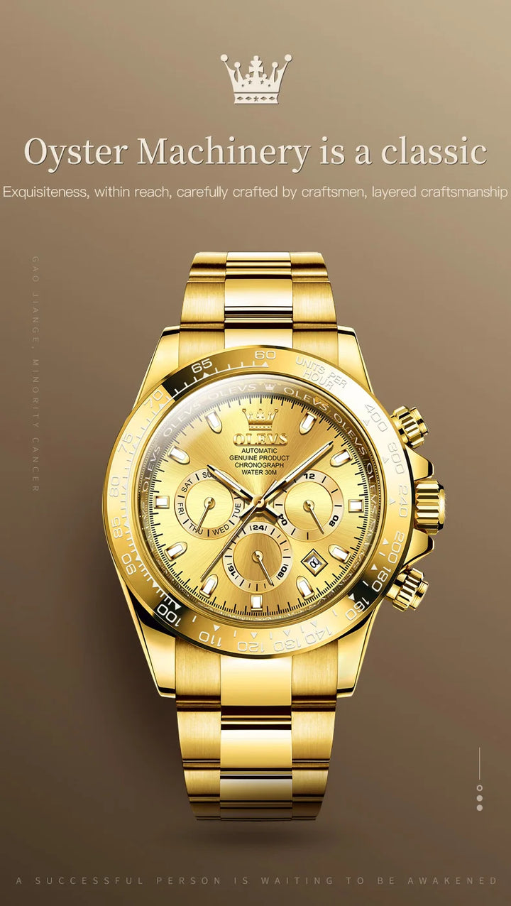 OLEVS 6638 Prestige Mechanical Automatic – Men’s Luxury Timepiece