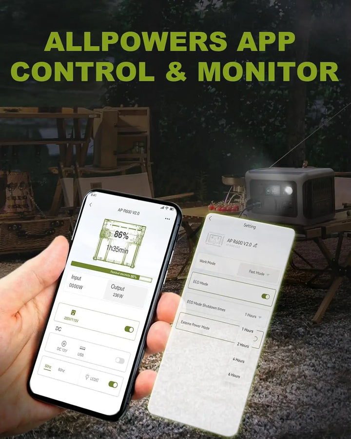 ALLPOWERS R600 Solar Generator ®– 600W 299Wh LiFePO4 Portable Power Station