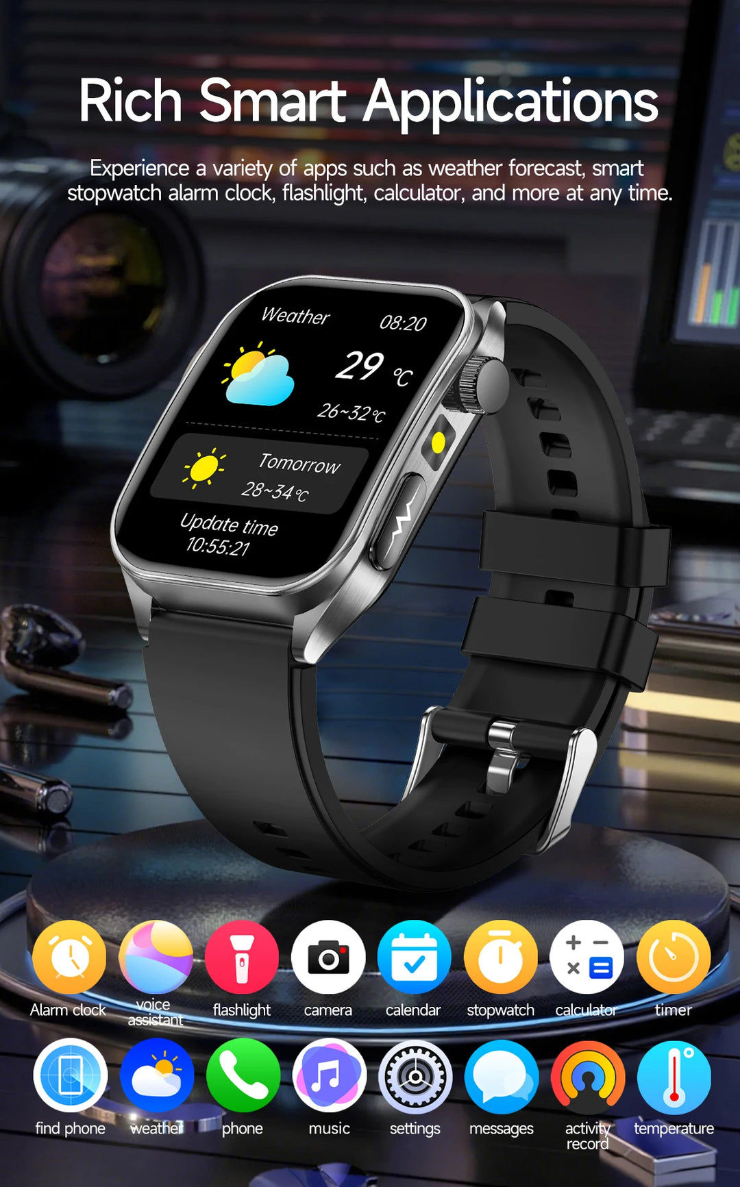 VitalScan Blood Glucose Pro® – Best 2026 Laser Health Monitoring Smart Watch - With Japan Laser Treatment Therapy Preventing the Three high Health Risks