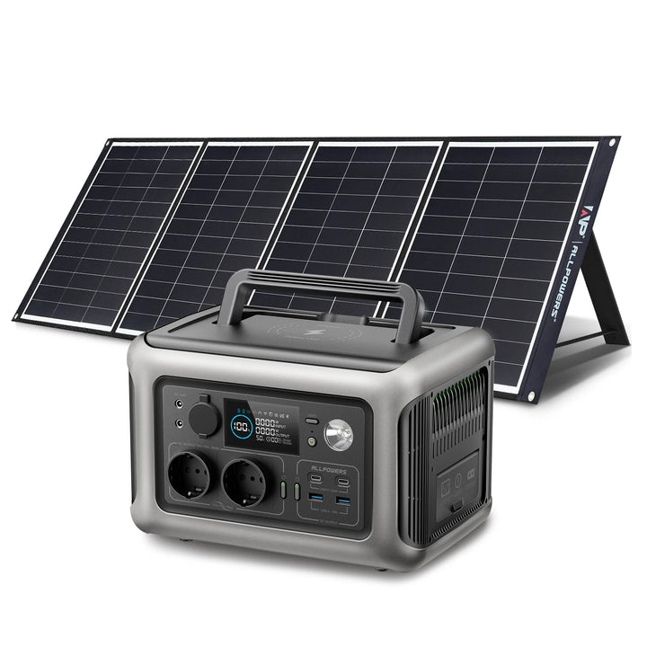 ALLPOWERS R600 Solar Generator ®– 600W 299Wh LiFePO4 Portable Power Station