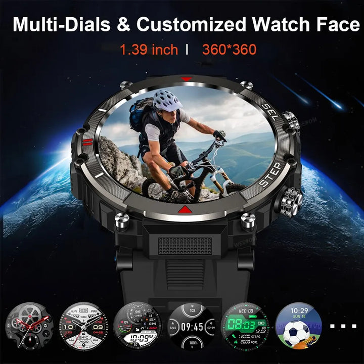Bluetooth chamada relógio inteligente para homem 1.39 ''tela de toque completa ip67 à prova dip67 água esporte fitness smartwatch para xiaomi android ios cf11