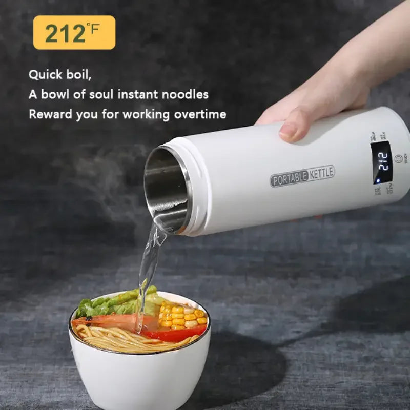 ThermaGo™ Ultimate Portable Kettle - 350ML Hot Water On-the-Go: From Formula to Coffee