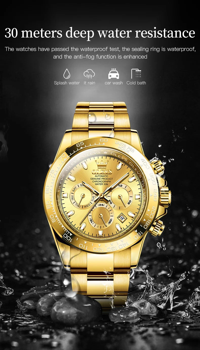 OLEVS 6638 Prestige Mechanical Automatic – Men’s Luxury Timepiece