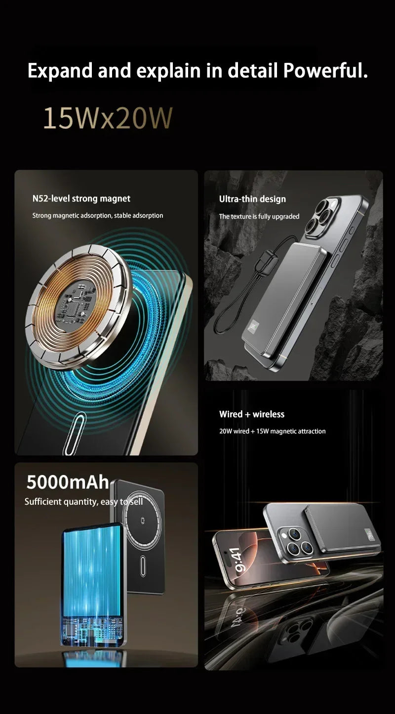 Xiaomi MagCharge® 500K – 25W Magnetic Wireless Power Bank