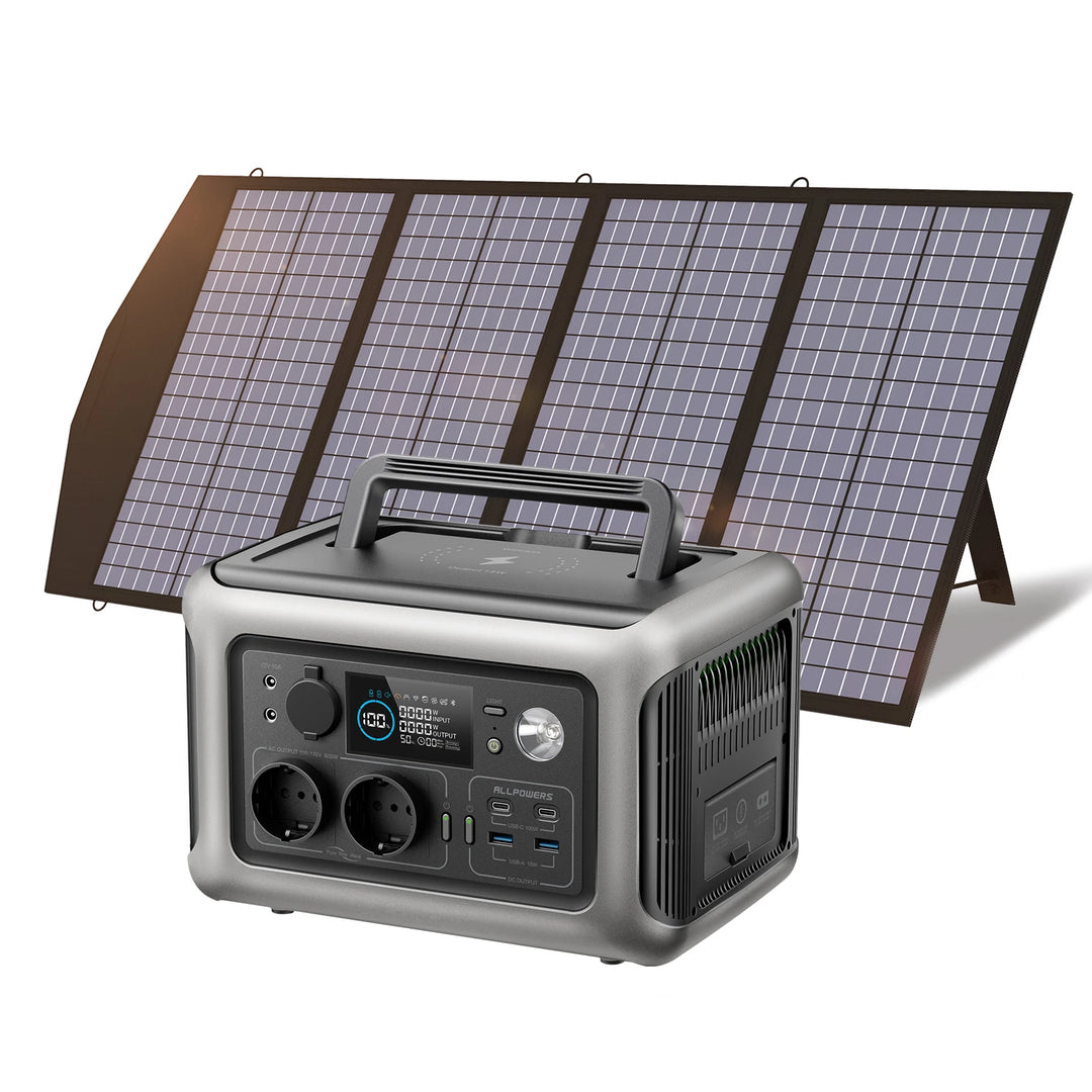 ALLPOWERS R600 Solar Generator ®– 600W 299Wh LiFePO4 Portable Power Station