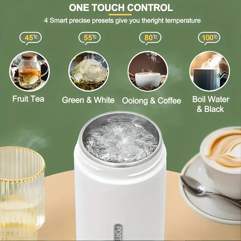 ThermaGo™ Ultimate Portable Kettle - 350ML Hot Water On-the-Go: From Formula to Coffee