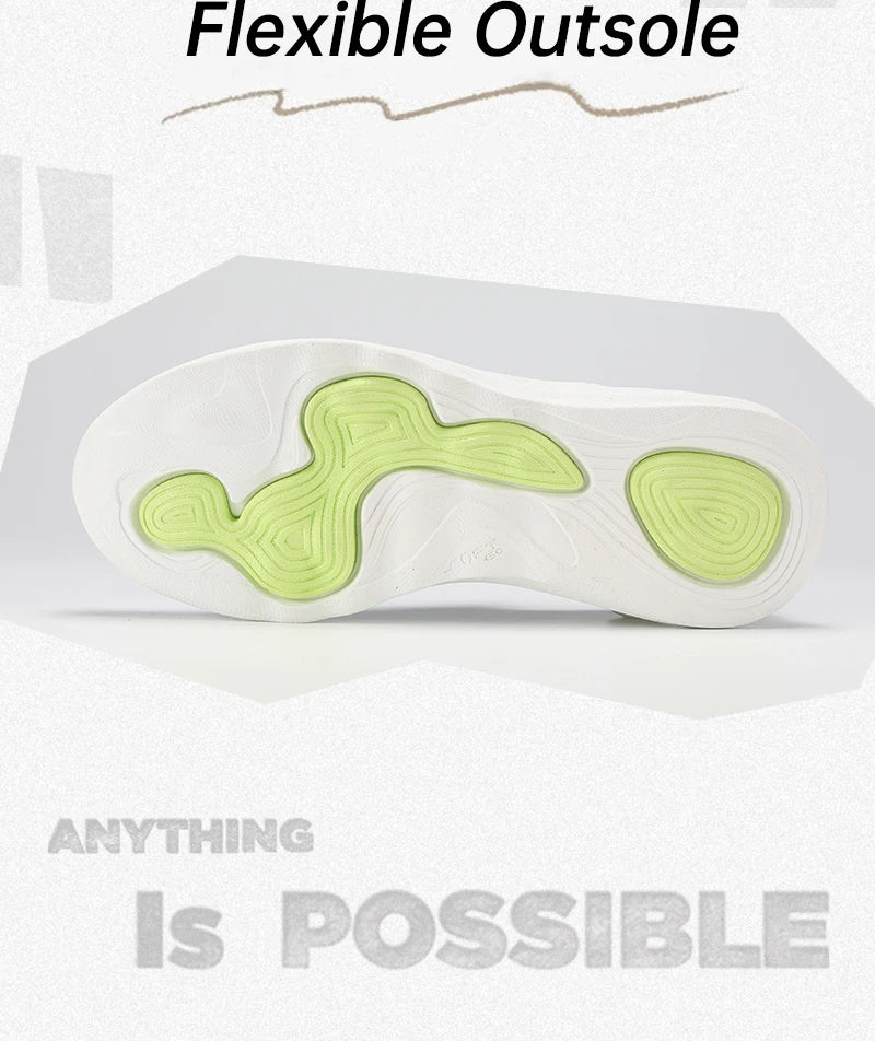 Li-Ning Men’s Soft Go 2 Knit Slip-On Walking Shoes – Ultra Lightweight, Super Comfy Cushioned Mesh Sneakers