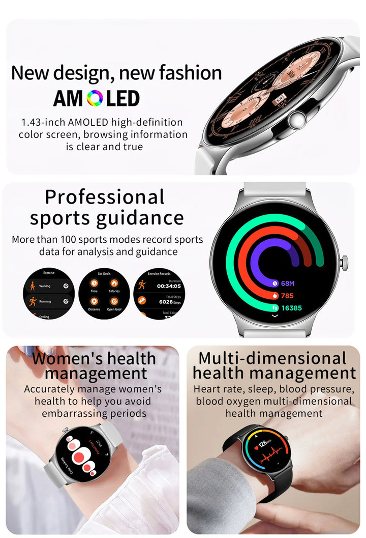 Glamora™ – Women’s Ultra Thin Smartwatch