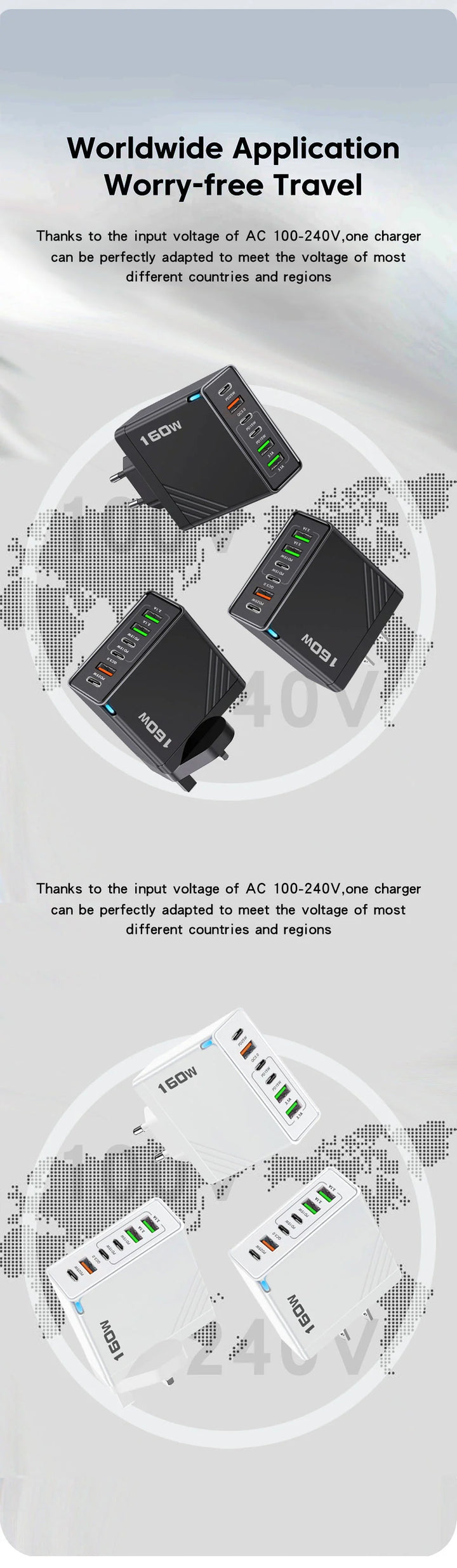 Maerknon Fast Charging USB-C PD Wall Charger – Universal Phone Adapter