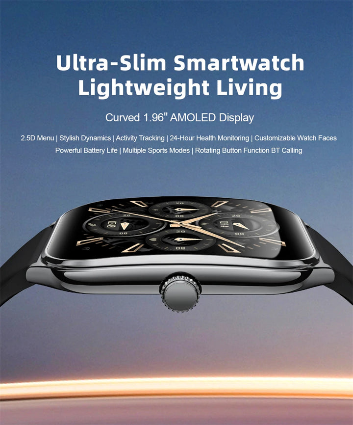 AURAS™ UltraThin Pro 2025 AMOLED Smartwatch