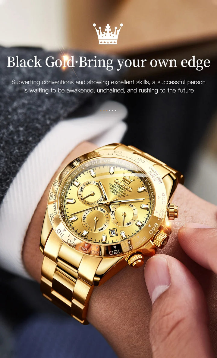 OLEVS 6638 Prestige Mechanical Automatic – Men’s Luxury Timepiece