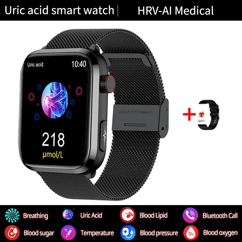 BioHealth Plus® - Lipids Uric Acid Blood Glucose Monitoring Smart Watc ...