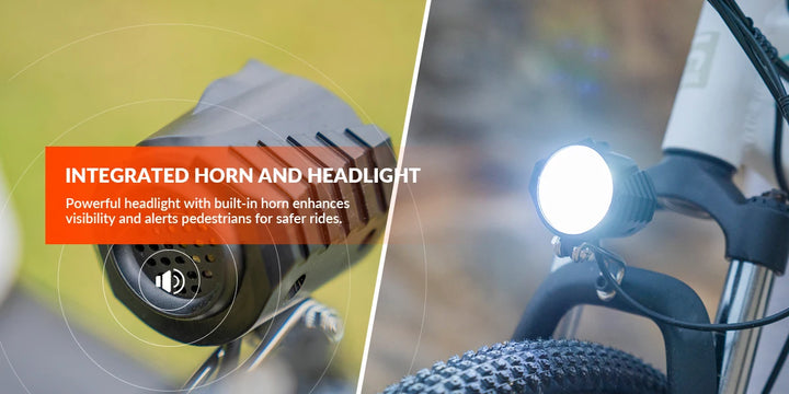 5TH WHEEL AB17 Electric Bike, 700W Peak Motor, 23 Mph Max Speed, Color LCD Display, Front Suspension (Gray)