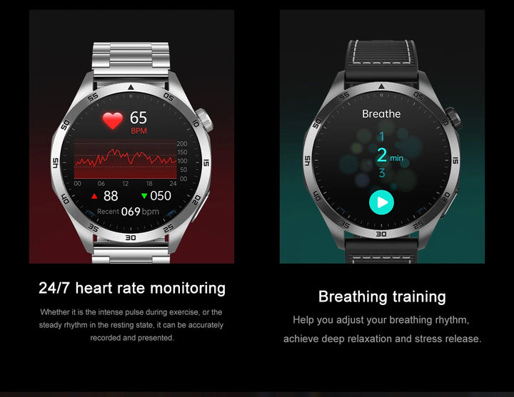 Ultra AI health watch gen 4- 1.43 inch Amoled HD Large Screen ECG Measurement Health Monitor BT Call Sport Fitness Tracker Smartwatch