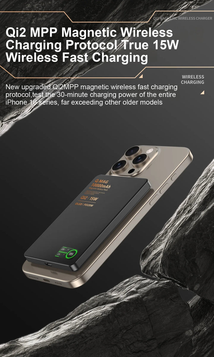 MagCharge Trio® – 3 in 1 Magnetic 15W Wireless Fast Charging Power Bank