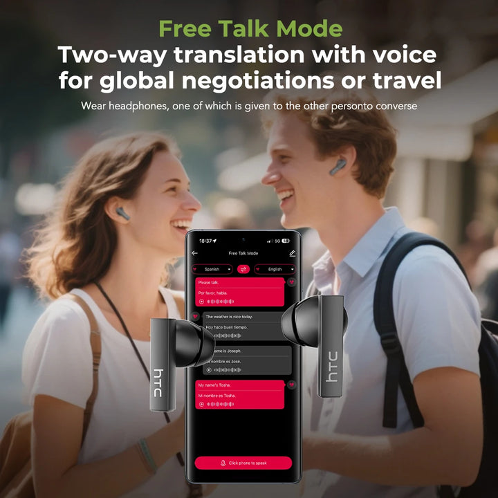 HTC NE40 Pro TranslateBuds™ – AI-Powered Ultra HD Earphones