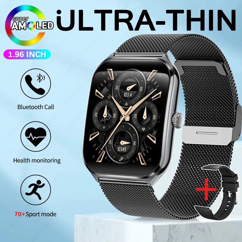 AURAS™ UltraThin Pro 2025 AMOLED Smartwatch