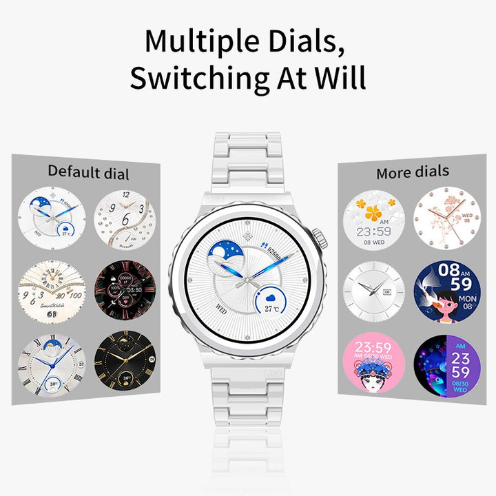 Lady E23 White Luxury Smart Watch
