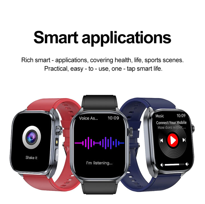 2025 New AI Intelligent ECG Health Smartwatches Men Blood Lipids Uric Acid Heart Rate 2.5D Dynamic UI Bluetooth Call Smart Watch
