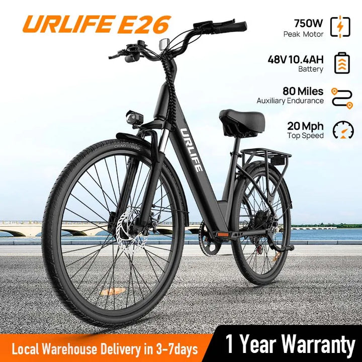 E26 PeakDrive 750 – 48V Urban Explorer Electric Bike for Adults
