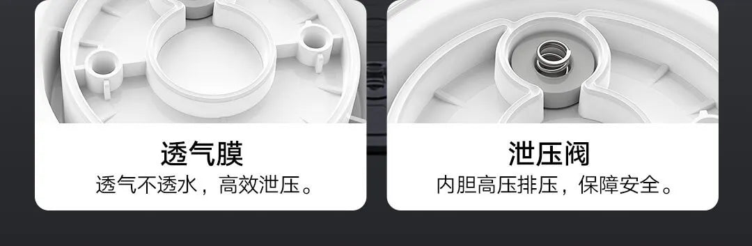 350ML Xiaomi Mijia Smart Travel Kettle – 2-Temp LED Thermos, 316L Stainless Steel, Portable Heating Cup