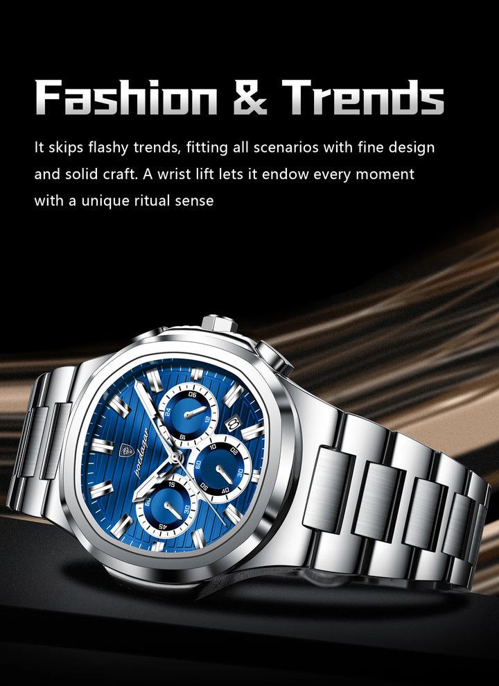 POEDAGAR Titan Commander® – Swiss Luminous Luxury Quartz Men’s Watch