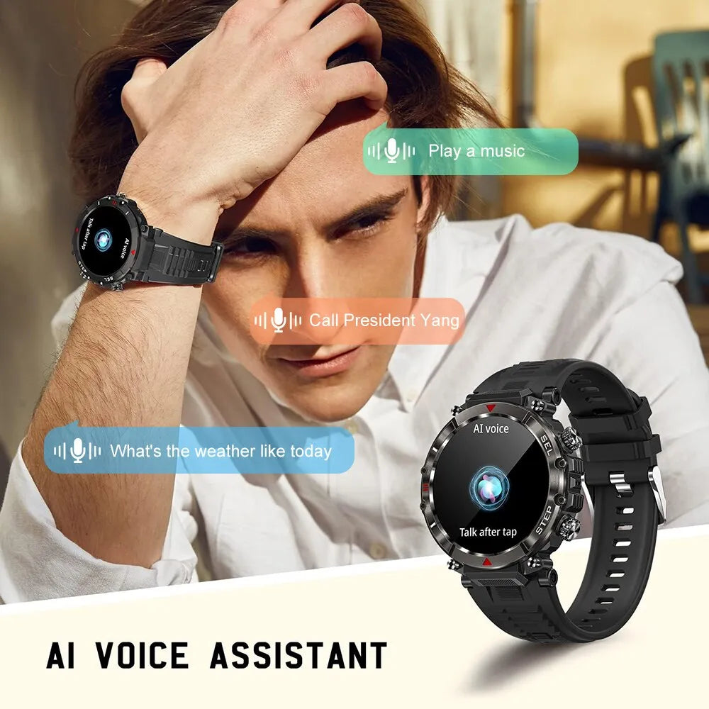 Bluetooth chamada relógio inteligente para homem 1.39 ''tela de toque completa ip67 à prova dip67 água esporte fitness smartwatch para xiaomi android ios cf11