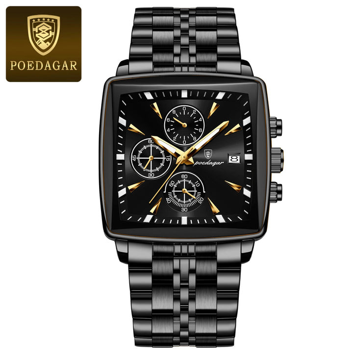 POEDAGAR Imperial Chronograph -  Swiss Luminous Luxury Quartz Men’s Watch