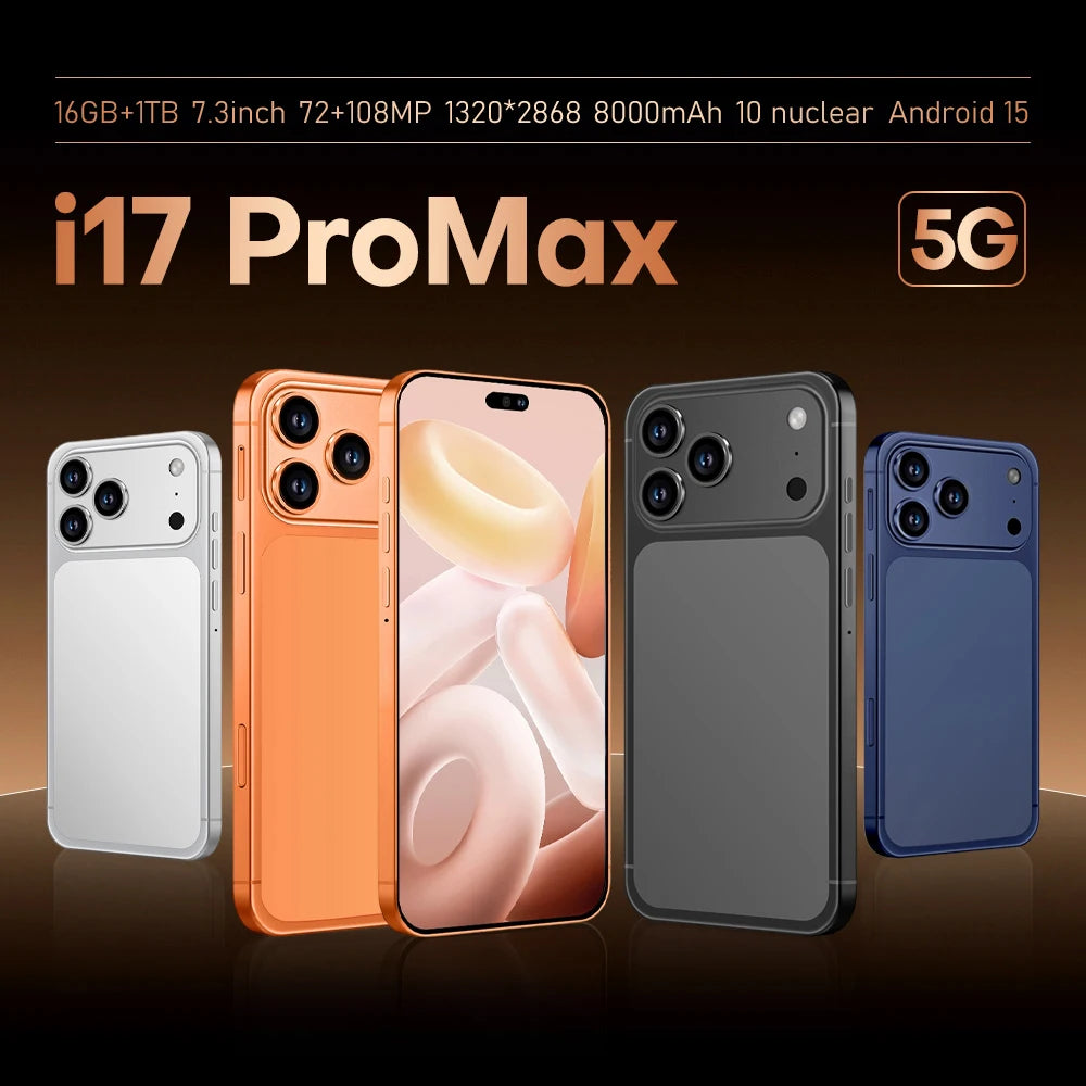 i17 Pro Max® 2025 Best FlagShip Smart phone with Interactive Smart Island