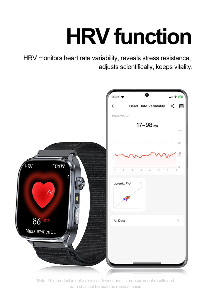 2025 New AI Intelligent ECG Health Smartwatches Men Blood Lipids Uric Acid Heart Rate 2.5D Dynamic UI Bluetooth Call Smart Watch