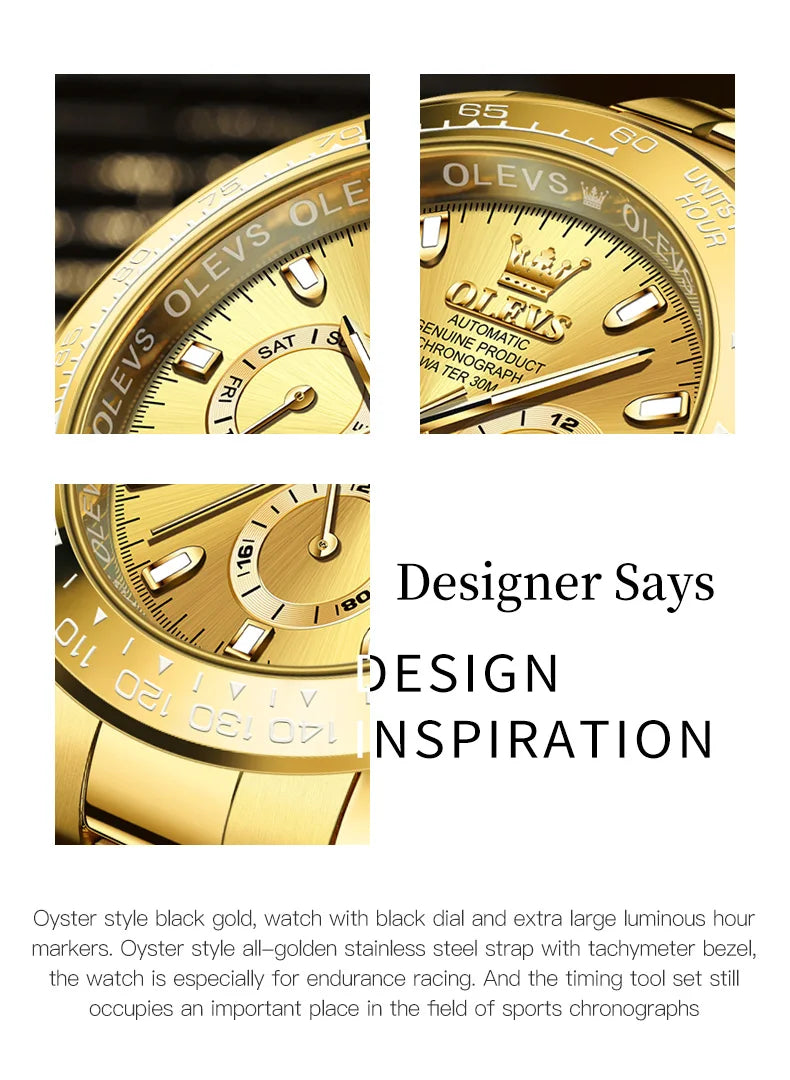 OLEVS 6638 Prestige Mechanical Automatic – Men’s Luxury Timepiece