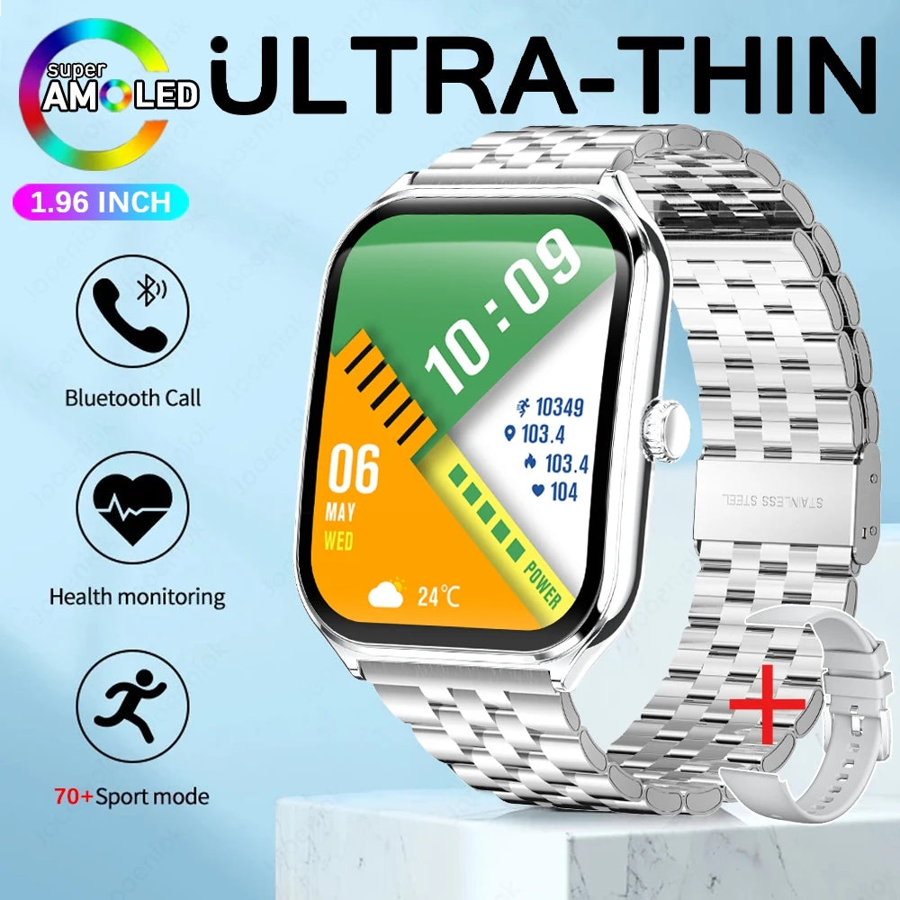 AURAS™ UltraThin Pro 2025 AMOLED Smartwatch